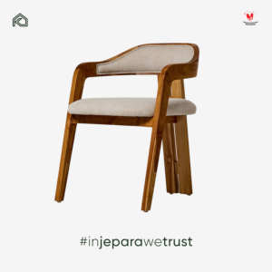 Syailendra Premium Cozy Upholstered Teak Wood Cushioned <b>Dining</b> <b>Chair</b> Armchair for Fine <b>Dining</b> Bistro Resort Jepara Indonesia - Product Image 1