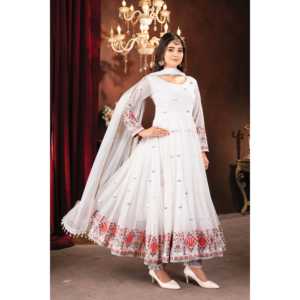 Conjunto de traje Anarkali para mujer de diseñador con estilo elegante Dupatta Pent - Product Image 2