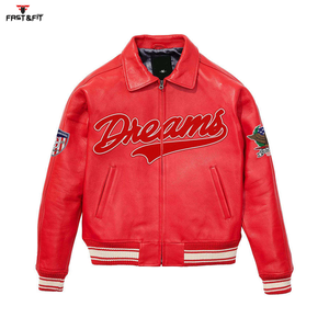 Hot Selling Custom Logo Chenille Patch Canvas Winter <b>Varsity</b> Chenille Embroidery Letterman Baseball Embroidery <b>Jacket</b> for <b>Men</b> - Product Image 1