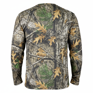 T-shirt de chasse imperméable à manches longues en softshell d'hiver pour l'extérieur, camouflage, séchage rapide - Product Image 6