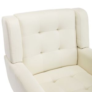 Poltrona Ergonomica Moderna con Morbido Rivestimento in Lino e Gambe Nere per Soggiorno e Camera da Letto, Uso Interno Domestico - Product Image 3