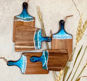 Tabla de cortar de resina epoxi de madera personalizada, epoxi de queso charcutería para el hogar de Falak World Export - Product Image 6