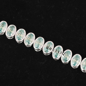Pulsera de tenis de moissanita al por mayor, corte ovalado verde, oro blanco macizo de 14K, joyería fina de lujo para mujer, regalo. - Product Image 6
