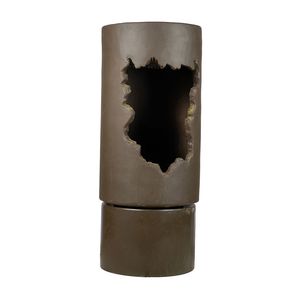 Grande Fontana d'Acqua in Cemento per Esterni 19.7x19.7x56.5 con Luce, Eleganza Contemporanea e Rilassante, Disponibili Decorazioni Floreali - Product Image 3