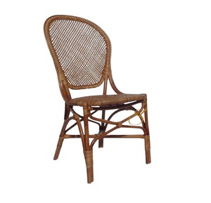 Silla de Comedor de Ratán Natural Hecha a Mano, Estilo Bistro Francés, Silla de Mimbre sin Brazos para Restaurante, Cocina, Sala de Estar - Product Image 2