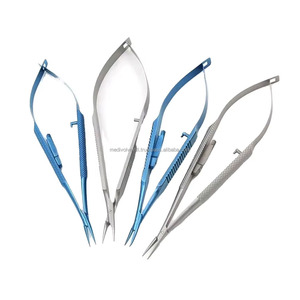 Top Quality Stainless Steel Castroviejo <b>Curved</b> <b>Scissors</b> 12cm Ophthalmic Microsurgical Wholesale Manufacturer - Product Image 4
