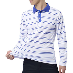 Camisetas de Golf Populares para Hombre, 100% Algodón, Lona Sólida, Elásticas en Cuatro Direcciones, de Secado Rápido, Manga Corta, Casuales, con Cierre de 1/4, Logotipo en Relieve - Product Image 4