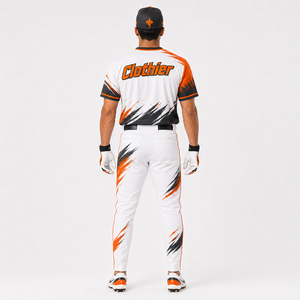 Uniforme de baseball athlétique conçu avec un tissu respirant, une coupe confortable et une qualité fiable pour l'entraînement quotidien au baseball, OEM - Product Image 2