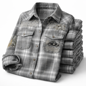 Camisas de Franela Casuales Estampadas Personalizadas al por Mayor para Mujer - 100% Algodón Antiarrugas Fabricante Mayorista - Product Image 3