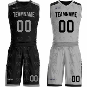 Ensemble de maillots de basket-ball pour hommes adultes, uniforme de sport personnalisé en maille respirante à manches courtes, logo sur le devant pour l'entraînement et le quotidien - Product Image 6