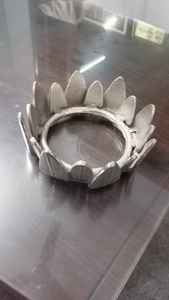 Gancho de pared de estrella de mar de metal fundido material de fundición de aluminio y gancho de pared de acabado de níquel - Product Image 3