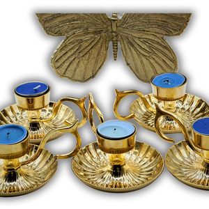 Brass <b>Tea</b> <b>Light</b> Candle Holder for Table Centerpiece Decorative for Wedding Diwali Home Decor - Product Image 5