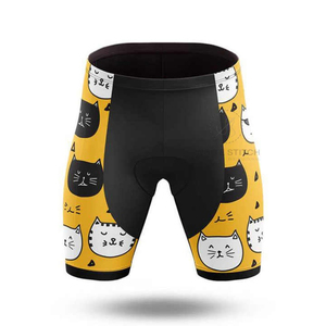 Pantalones Cortos de Ciclismo Negros para Hombre con Estampado Geométrico Blanco, Secado Rápido, Spandex, Poliéster, Ajuste Sin Costuras, Ropa Deportiva para Todas las Estaciones - Product Image 3