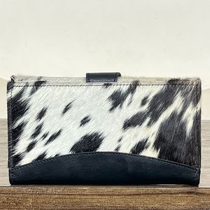 Real Cowhide Leather Wallet Clutch Stylish Multi Uses Western Wallets for Women Genuine Leather <b>Unique</b> Designer Clutch - Product Image 5