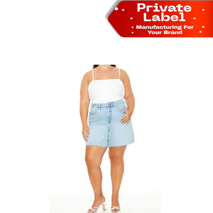 Shorts de mezclilla negros para mujer con diseño personalizado, dobladillo sin rematar, desgastados y atrevidos. Shorts de mezclilla blancos para mujer, ¡gran oferta de verano! - Product Image 1