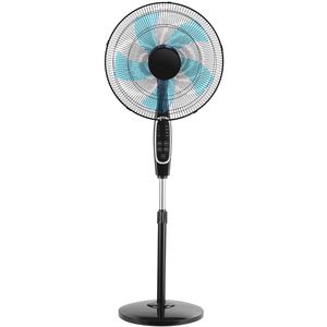 "18 Inch Remote Control <b>Standing</b> <b>Fan</b> 2700 CFM 9 Speeds 3 Modes Oscillating Adjustable Height US Plug for Hotel Use" - Product Image 1