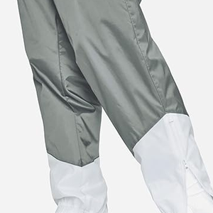 Pantalon Harem Gris pour Homme avec Revers Blancs, Taille Élastique, Poches Latérales, Décontracté, Respirant, en Polyester, Idéal pour le Printemps - Product Image 4