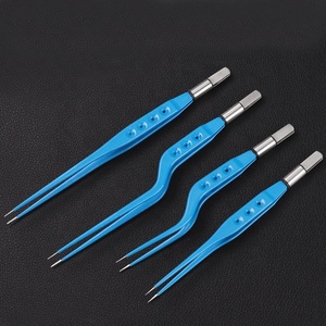 Bipolar Coagulation Tweezers European Standard Ophthalmic Film <b>Plug</b>-in Electrode Tweezers Coagulation Line High Temperature - Product Image 3