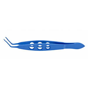 Forceps d'insertion de lentilles intraoculaires souples en titane bleu Stephens pour une manipulation précise des IOL, une pose de lentilles précise et une ophtalmologie avancée - Product Image 2
