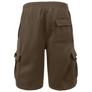 Pantalones Cortos Cargo de Punto de Poliéster Beige Sólido para Hombre, con Logotipo Frontal, de Secado Rápido, Cintura Media, con Cordón Ajustable, Estilo Casual - Product Image 4