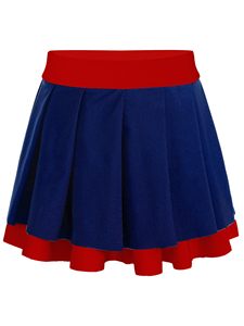 Ensemble d'uniformes de cheerleading pour filles, haut court à manches longues, jupe plissée, tenue de danse avec nœud, pompon et chaussettes hautes jusqu'aux genoux - Product Image 4