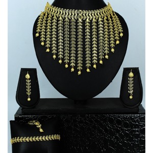 Jewelry Supplies Women <b>Indian</b> <b>Jewellery</b> Rhodium Plated Dubai Bridal Wedding Jewelry <b>Set</b> Wholesale Copper Dubai Earrings - Product Image 1