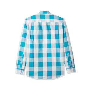 Chemise habillée professionnelle à manches longues pour homme, 100 % coton, sergé respirant, fournisseur OEM en gros pour le bureau - Product Image 4