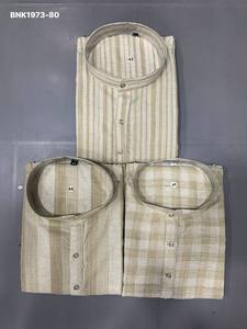 Kurta de Manga Larga de Algodón de Alta Calidad con Estampado de Rayas/Cuadros - Colección de Pijamas de Algodón - Compra en Línea en India - Product Image 5