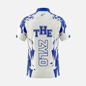 เสื้อเจอร์ซีย์ตาข่ายแบบซับลิเมชั่นสั่งทำขายส่ง |   เสื้อดาร์ทผู้ชาย OEM แบบซิป ระบายอากาศได้ดี แห้งเร็ว ใส่ได้ทั้งชายและหญิง - Product Image 1