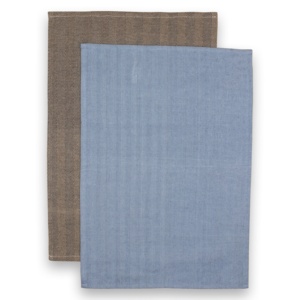 Serviette de cuisine en coton 100% tissé à rayures et à carreaux, douce, confortable, séchage rapide, multi-usages, écologique, certifiée GOTS - Product Image 5