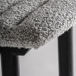 High <b>End</b> Teak Wood Counter Chair with Fabric Cushion Modern <b>Bar</b> Stool for Luxury Restaurant Cafe and Home Interior - Product Image 5