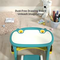 Table et chaise d'activités pour enfants réglables en hauteur, ensemble en plastique, bureau de dessin et d'étude, table de jeu moderne pour enfants, sûre