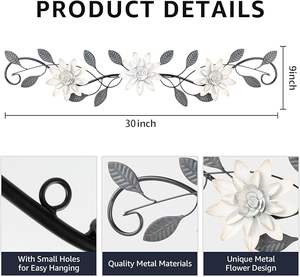 Gran calidad a precio razonable. Lujosa decoración de pared de hierro para sala de estar. Escultura artística de metal. - Product Image 2