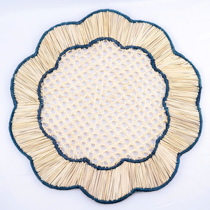 Best Choice 2026 Paper Cord Placemats for Dining <b>Table</b> Decoration Christmas Round Placemats Custom Design Variety of Colors - Product Image 1