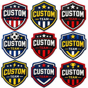 Custom PVC Team <b>Patches</b> Soft Rubber Logo Badges for Sports Clubs Uniforms Hats Backpacks Jackets Hook and Loop <b>Sew</b> <b>On</b> - Product Image 6