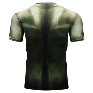 Camisetas de Compresión de Manga Corta Unisex Personalizadas, Fabricadas en Fábrica, para BJJ, MMA, Surf, Sublimadas, Antibacterianas, de Secado Rápido - Product Image 2