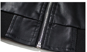 Nueva Chaqueta de Cuero PU con Capucha para Hombre, Chaqueta de Motociclista con Capucha Desmontable, Abrigo Informal, Chaqueta de Motociclista para Hombre, Chaqueta Gruesa de Algodón - Product Image 5