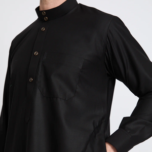 Thobe islamique en coton pour hommes, grande taille, élégant, confortable, traditionnel, luxueux, respirant, léger, service OEM, vente en gros - Product Image 5