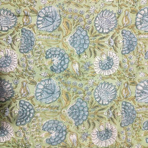 Couverture matelassée en tissu 100% pur coton réversible asperges en gros de qualité supérieure avec housse pour canapé et couette de lit - Product Image 2