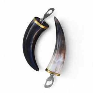 Ouvre-bouteille en corne de bœuf poli de haute qualité, style animalier, écologique, 20-25 cm, pour la maison, le bar et l'hôtel - Product Image 2