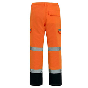 Pantalons de travail haute visibilité, nouveau design, avec bande réfléchissante, possibilité d'ajouter votre propre logo, pour travaux de construction, pour hommes. - Product Image 6