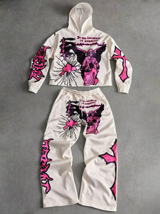 2-Piece Active Athletic Fitness Jogging Sweat Suits Full Zip Wholesale Rate OEM Eco-Friendly Printing Tracksuit - Product Image 1