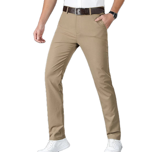 Pantalones Chinos Oscuros de Lona Premium de Alta Calidad para Hombre, Transpirables, Impermeables, 100% Algodón, Precio Económico, Servicio OEM, Casuales - Product Image 6