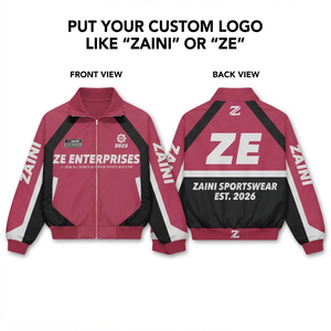 Women Windbreaker <b>Jacket</b> 120 GSM Premium Polyester Microfiber <b>Pink</b> Black White Panel Design Custom Sublimation Print - Product Image 1