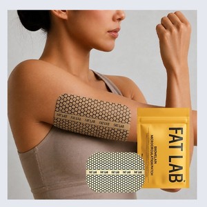 Productos de cuidado corporal para hombres, K-Beauty coreano, Fat Lab, parche de circulación con bromelina, 8 hojas, 4 piezas, hecho en Corea. - Product Image 5