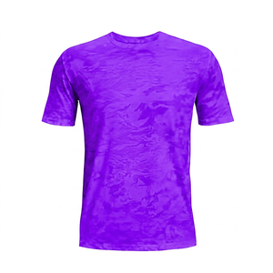 T-shirt pour homme à manches courtes, col rond, tie-dye, coupe ample, en coton tricoté, décontracté, respirant, séchage rapide, écologique, imprimé blanc, 180 g/m² - Product Image 5