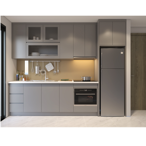 MDF Eco-Friendly Particle Board Modern Kitchen <b>Cabinets</b> Home Furniture Durable PLYWOOD Vietnam - Product Image 4