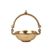 Bol Urli suspendu traditionnel en laiton, décoration artisanale ronde en métal pour les cérémonies religieuses, décoration de la maison pour Diwali