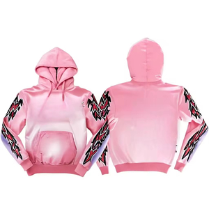 Sudadera con capucha extragrande con estampado personalizado Glory, lavado ácido, calidad premium, hombros caídos, para ropa urbana OEM - Product Image 5