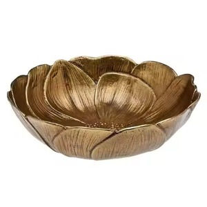 Tazón de Metal Contemporáneo para Frutos Secos, Plato para Servir Bocadillos de Primera Calidad, Vajilla Decorativa, Artículo de Regalo Moderno - Product Image 3
